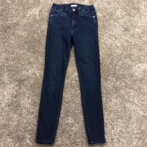 Good American High-Rise Skinny Jeans in Dark Indigo
